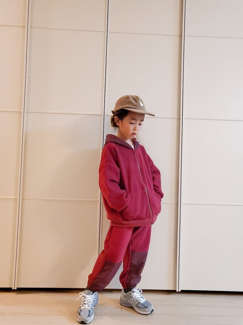 U&I - Korean Children Fashion - #Kfashion4kids - Fleece Hoody Zip-up - 2