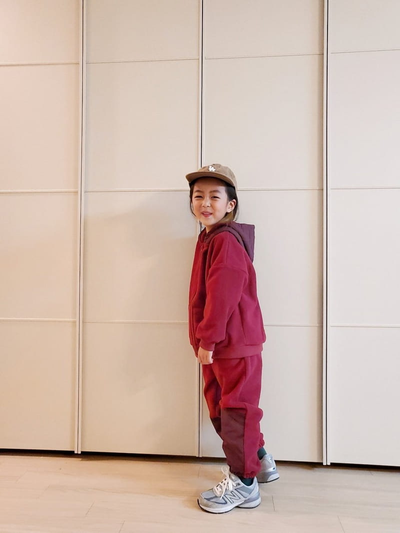 U&I - Korean Children Fashion - #Kfashion4kids - Fleece Hoody Zip-up - 5