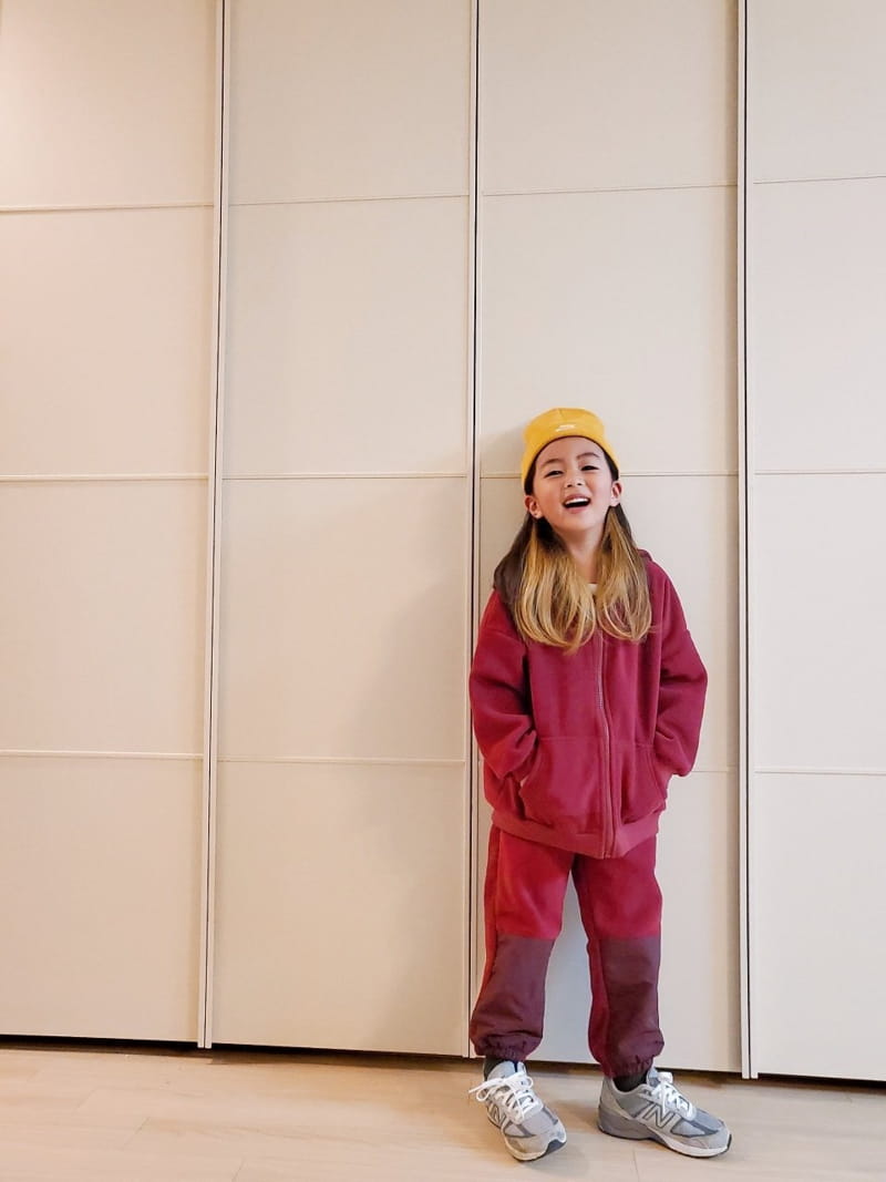 U&I - Korean Children Fashion - #Kfashion4kids - Fleece Hoody Zip-up - 9