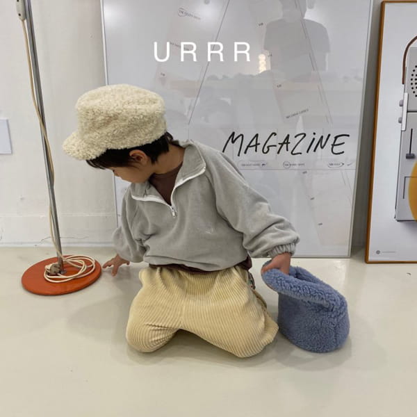 URRR - Korean Children Fashion - #Kfashion4kids - Sweet Half Zip-up Sweatshirt