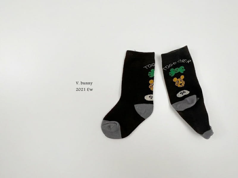 V BUNNY - Korean Children Fashion - #Kfashion4kids - Together Socks [set of 4] - 2