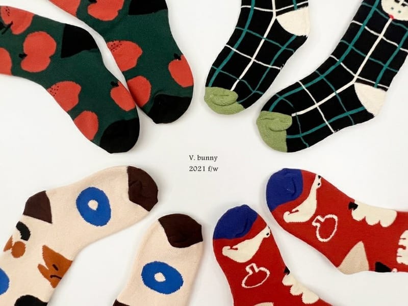 V BUNNY - Korean Children Fashion - #Kfashion4kids - Pola Socks [set of 4] - 2