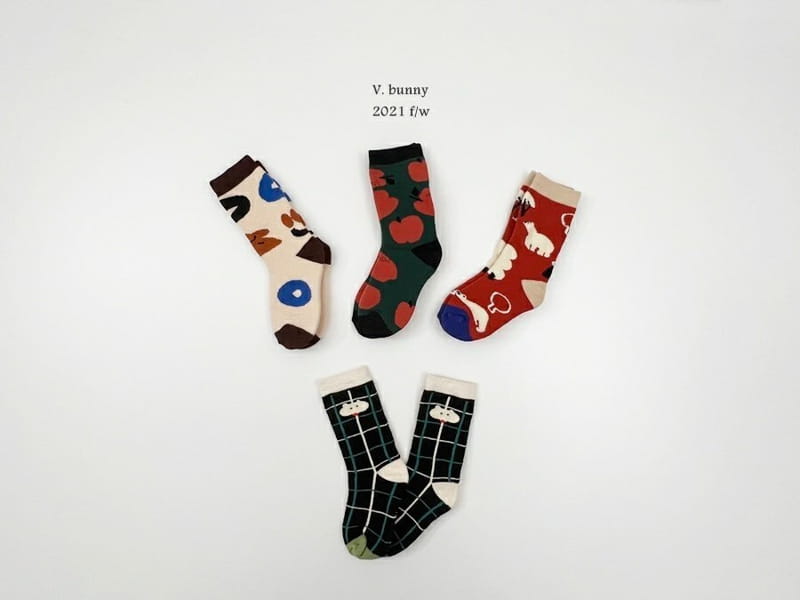V BUNNY - Korean Children Fashion - #Kfashion4kids - Pola Socks [set of 4] - 7