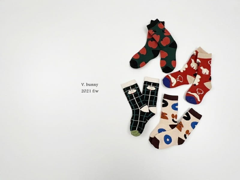 V BUNNY - Korean Children Fashion - #Kfashion4kids - Pola Socks [set of 4] - 8