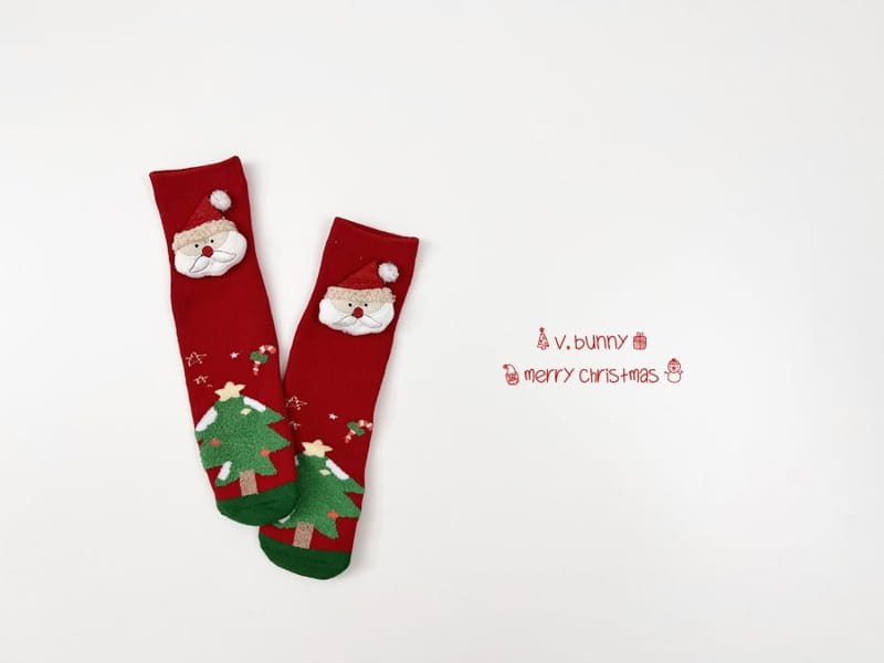 V BUNNY - Korean Children Fashion - #Kfashion4kids - Christmas Socks [set of 3] - 3