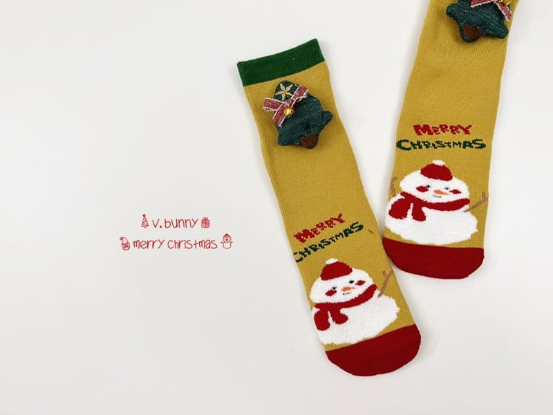 V BUNNY - Korean Children Fashion - #Kfashion4kids - Christmas Socks [set of 3] - 4
