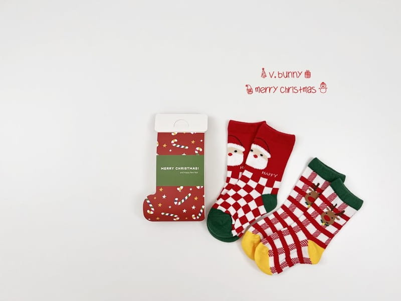V BUNNY - Korean Children Fashion - #Kfashion4kids - Happy Socks [set of 2] - 6