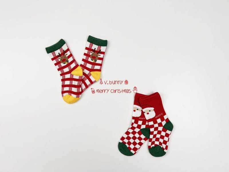 V BUNNY - Korean Children Fashion - #Kfashion4kids - Happy Socks [set of 2] - 7