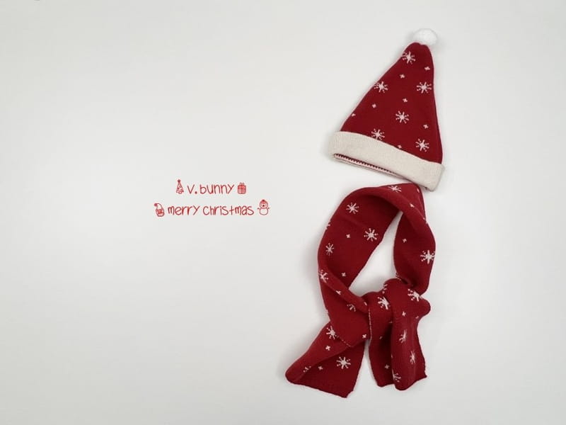 V BUNNY - Korean Children Fashion - #Kfashion4kids - Snow Flower Muffler Hat Set - 6