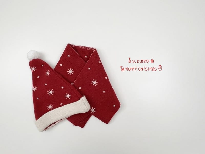 V BUNNY - Korean Children Fashion - #Kfashion4kids - Snow Flower Muffler Hat Set - 9