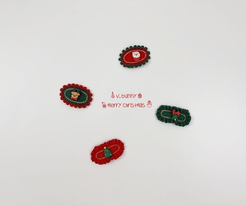 V BUNNY - Korean Children Fashion - #Kfashion4kids - Christmas Hairpin [set of 4] - 5