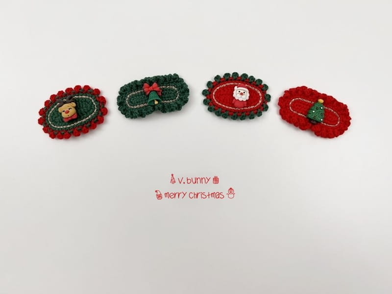 V BUNNY - Korean Children Fashion - #Kfashion4kids - Christmas Hairpin [set of 4] - 7