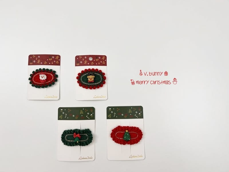 V BUNNY - Korean Children Fashion - #Kfashion4kids - Christmas Hairpin [set of 4] - 8