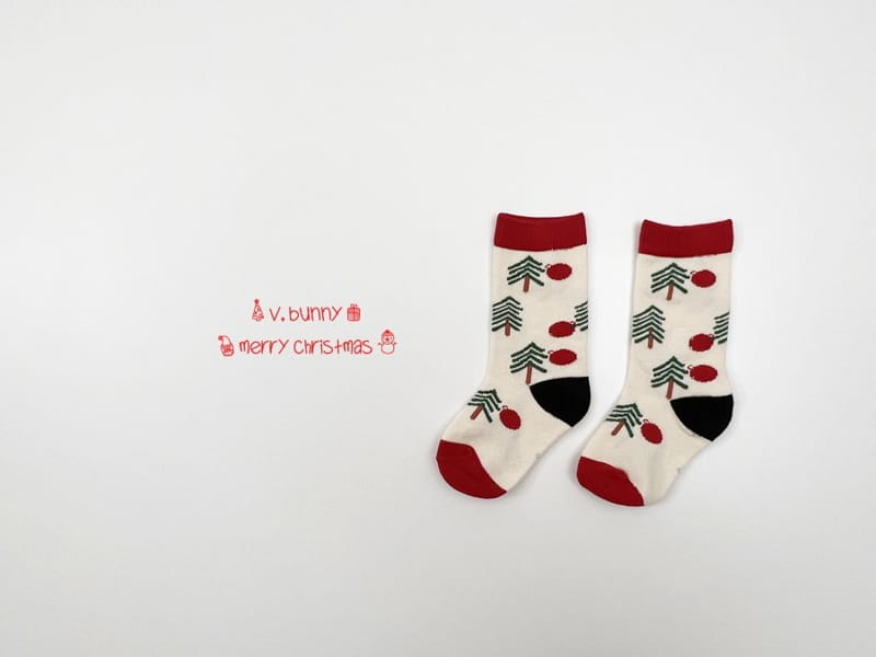 V BUNNY - Korean Children Fashion - #Kfashion4kids - Santa Socks [set of 4] - 2