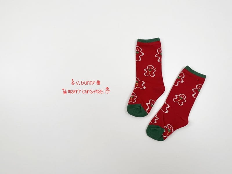 V BUNNY - Korean Children Fashion - #Kfashion4kids - Santa Socks [set of 4] - 3