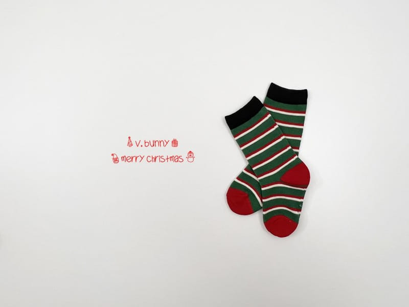 V BUNNY - Korean Children Fashion - #Kfashion4kids - Santa Socks [set of 4] - 4