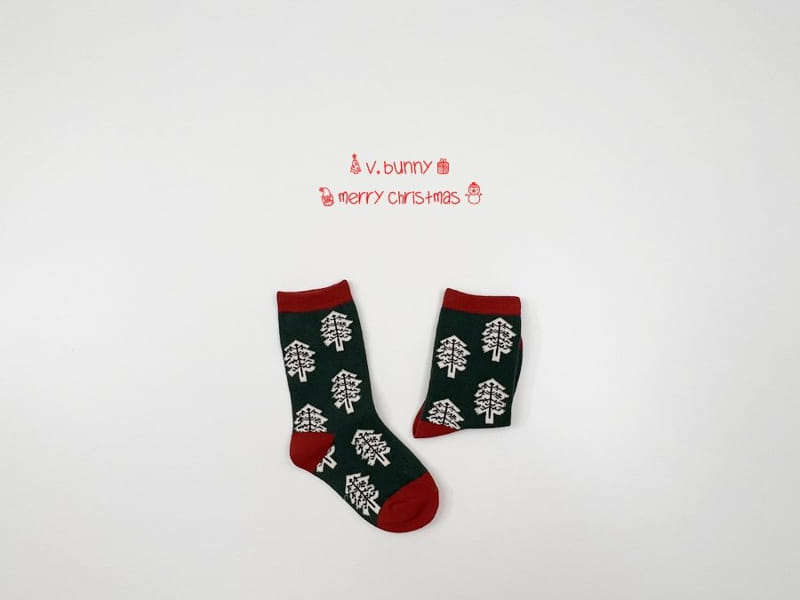 V BUNNY - Korean Children Fashion - #Kfashion4kids - Hoho Tree Socks [set of 4] - 4