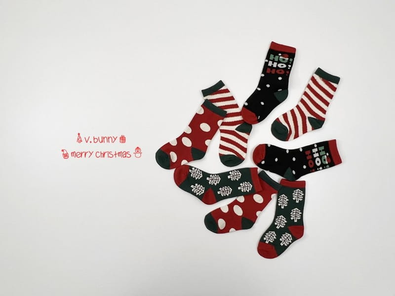 V BUNNY - Korean Children Fashion - #Kfashion4kids - Hoho Tree Socks [set of 4] - 8