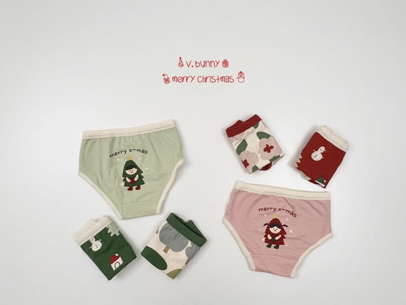 V BUNNY - Korean Children Fashion - #Kfashion4kids - Merry Merry Underwear [set of 3] - 10