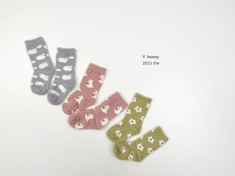 V BUNNY - Korean Children Fashion - #Kfashion4kids - Mongsil Sleep Socks [set of 3] - 5