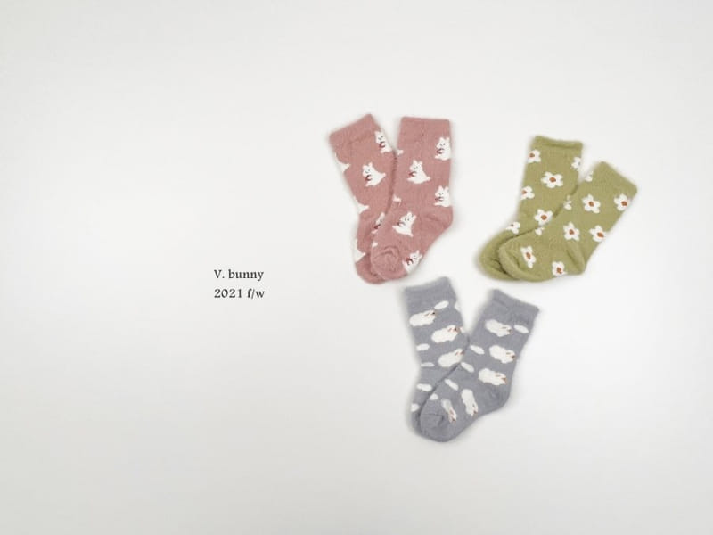 V BUNNY - Korean Children Fashion - #Kfashion4kids - Mongsil Sleep Socks [set of 3] - 6