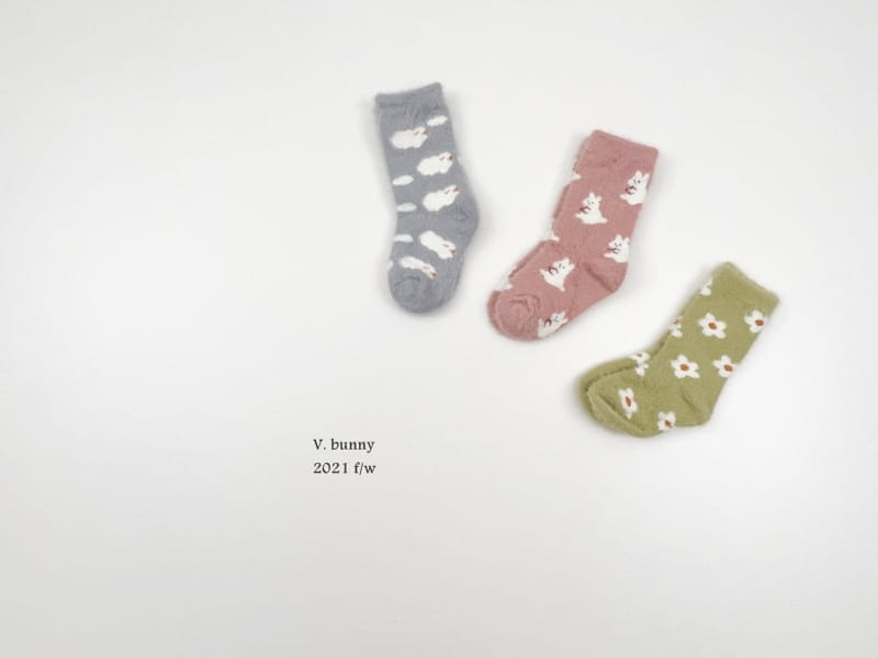V BUNNY - Korean Children Fashion - #Kfashion4kids - Mongsil Sleep Socks [set of 3] - 7