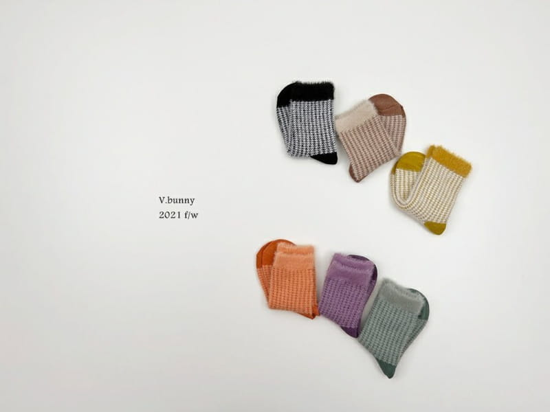 V BUNNY - Korean Children Fashion - #Kfashion4kids - Fleece Socks [set of 3] - 2