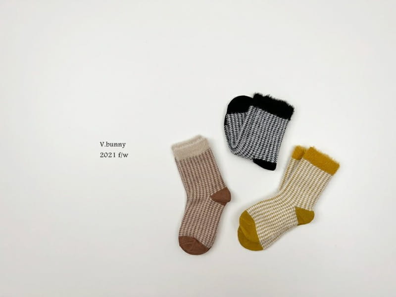 V BUNNY - Korean Children Fashion - #Kfashion4kids - Fleece Socks [set of 3] - 4
