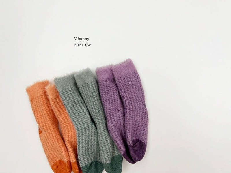 V BUNNY - Korean Children Fashion - #Kfashion4kids - Fleece Socks [set of 3] - 5