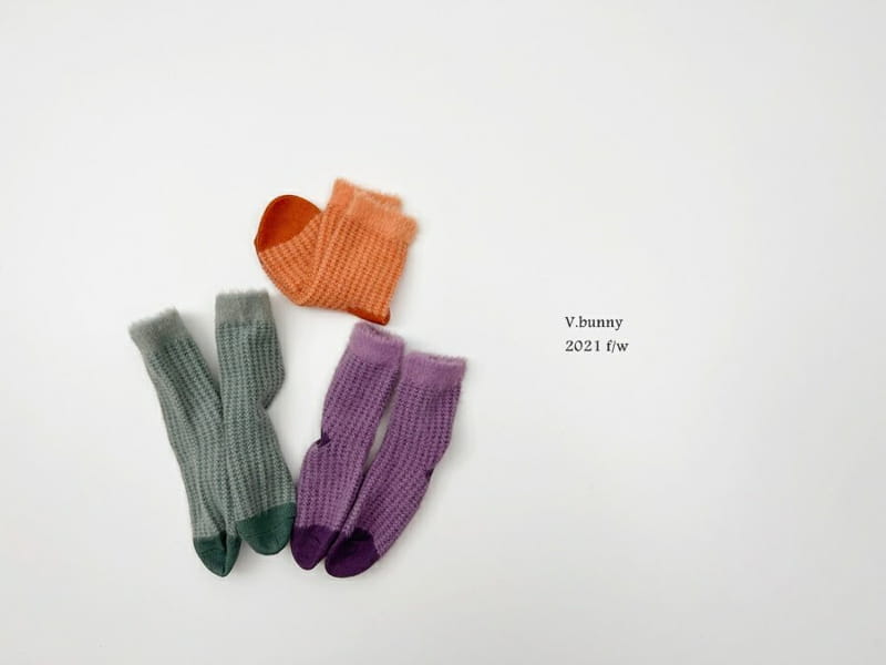 V BUNNY - Korean Children Fashion - #Kfashion4kids - Fleece Socks [set of 3] - 6