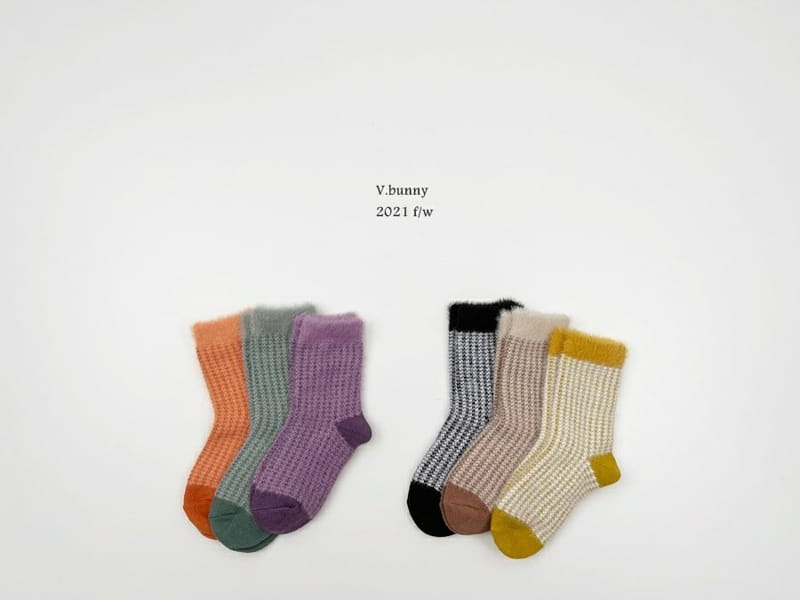 V BUNNY - Korean Children Fashion - #Kfashion4kids - Fleece Socks [set of 3] - 8