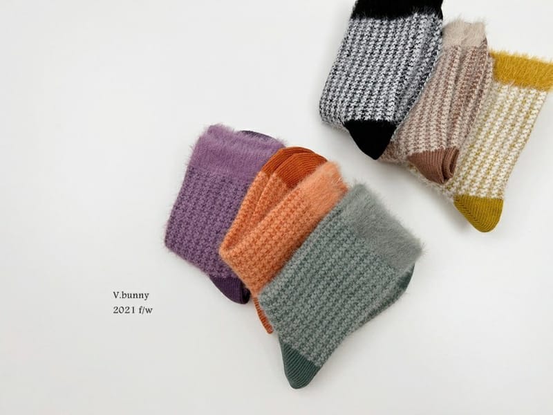 V BUNNY - Korean Children Fashion - #Kfashion4kids - Fleece Socks [set of 3] - 9