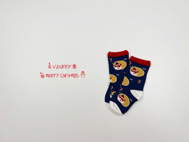V BUNNY - Korean Children Fashion - #Kfashion4kids - Snowman Socks [set of 2] - 2