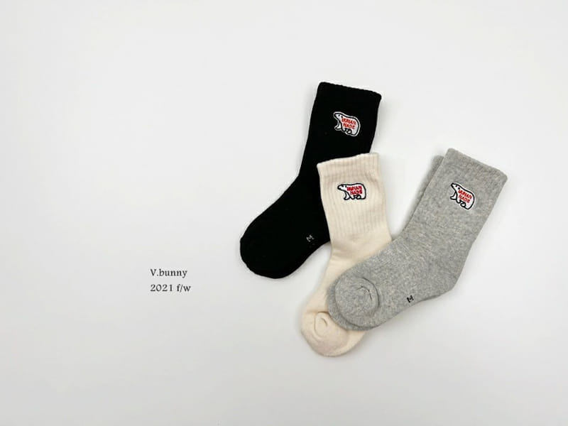 V BUNNY - Korean Children Fashion - #Kfashion4kids - Made Socks [set of 3] - 10