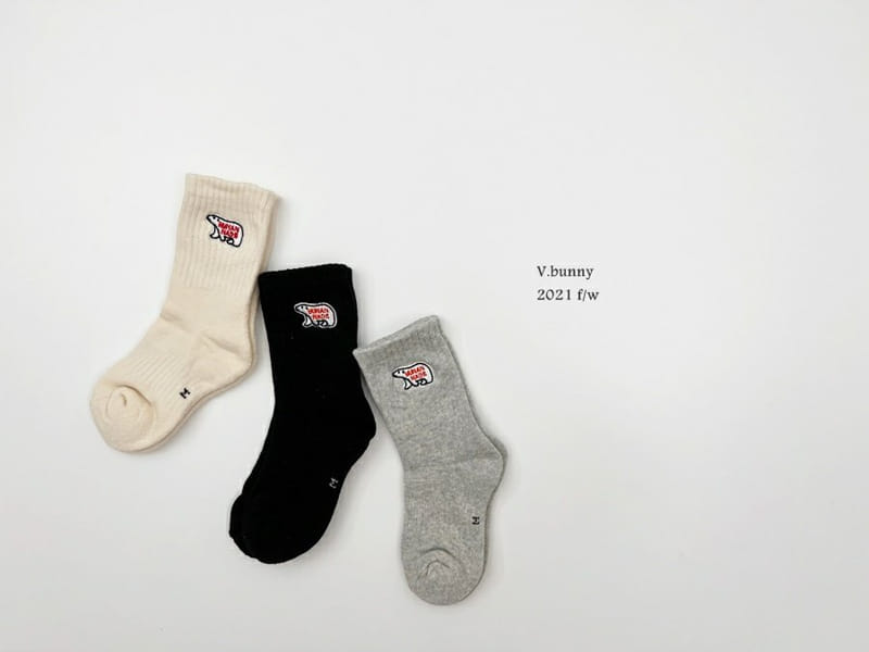 V BUNNY - Korean Children Fashion - #Kfashion4kids - Made Socks [set of 3] - 9