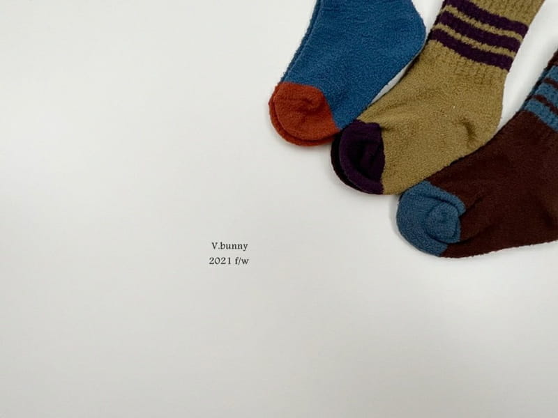 V BUNNY - Korean Children Fashion - #Kfashion4kids - Stripes Sleep Socks [set of 3] - 4