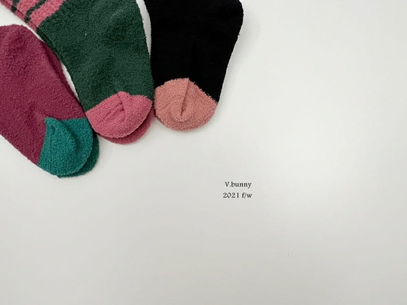 V BUNNY - Korean Children Fashion - #Kfashion4kids - Stripes Sleep Socks [set of 3] - 7
