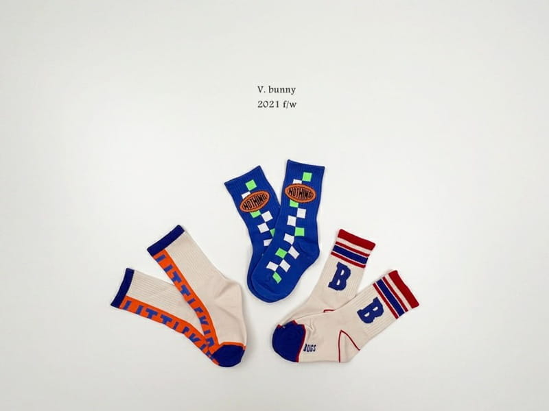 V BUNNY - Korean Children Fashion - #Kfashion4kids - Bugs Socks [set of 3]