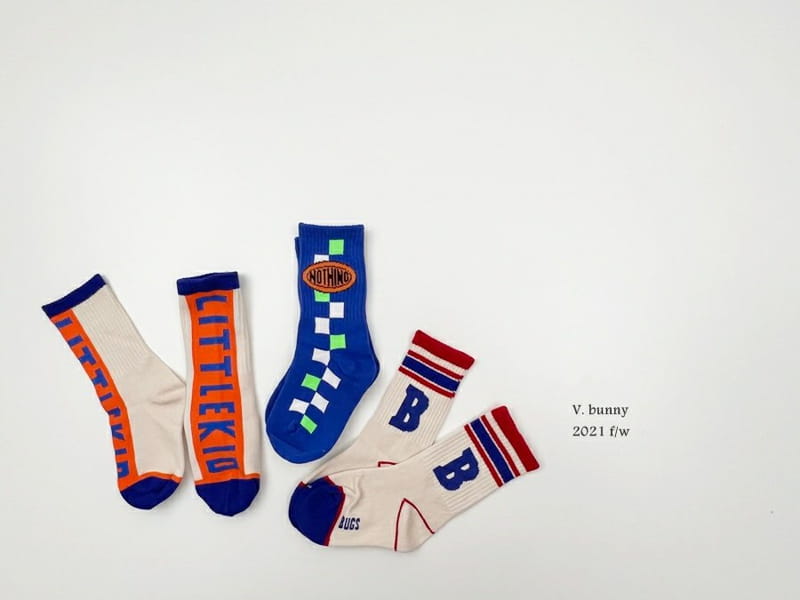 V BUNNY - Korean Children Fashion - #Kfashion4kids - Bugs Socks [set of 3] - 7