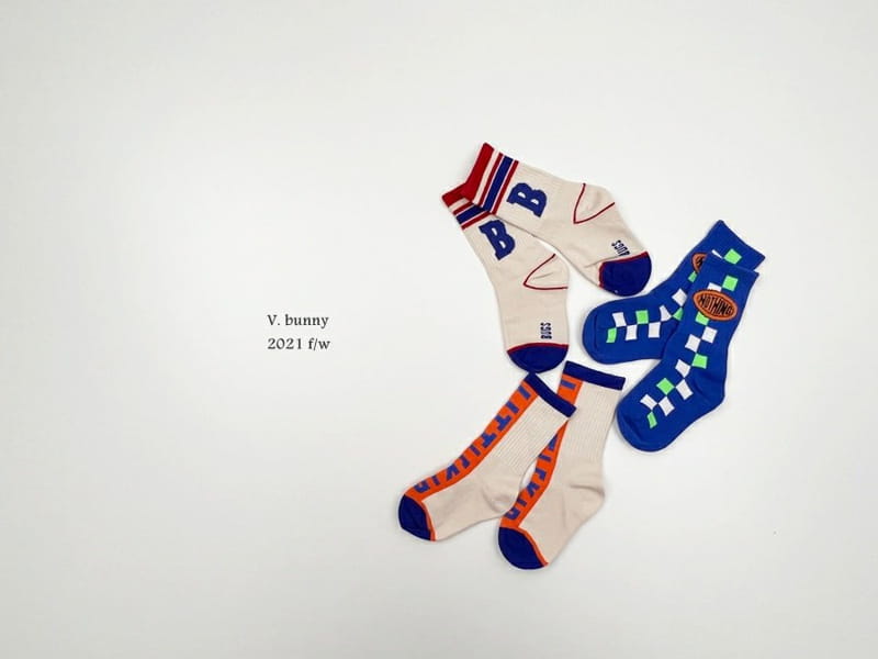 V BUNNY - Korean Children Fashion - #Kfashion4kids - Bugs Socks [set of 3] - 8