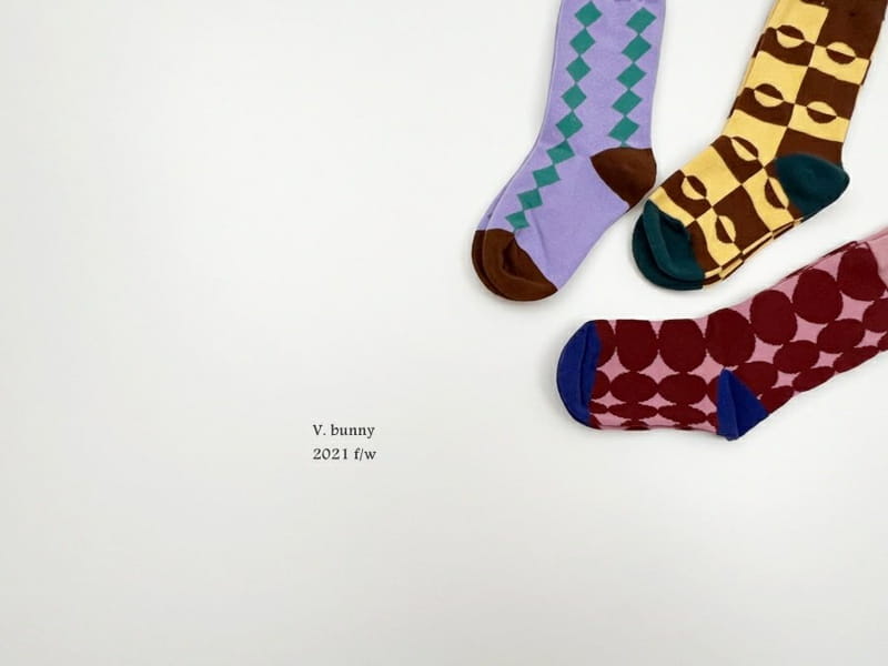 V BUNNY - Korean Children Fashion - #Kfashion4kids - Purple Purple Socks [set of 3]