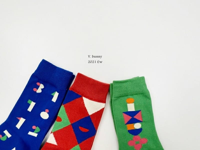 V BUNNY - Korean Children Fashion - #Kfashion4kids - 377 Socks [set of 3] - 2