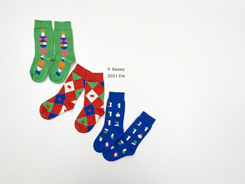 V BUNNY - Korean Children Fashion - #Kfashion4kids - 377 Socks [set of 3] - 7