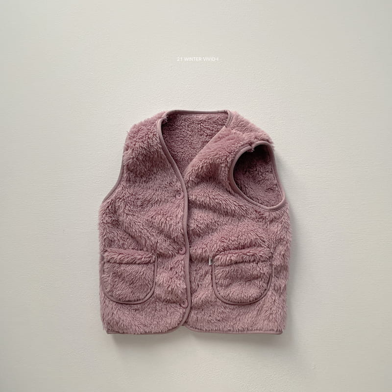 VIVID I - Korean Children Fashion - #Kfashion4kids - Vivid Fleece Vest