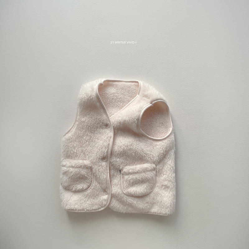 VIVID I - Korean Children Fashion - #Kfashion4kids - Vivid Fleece Vest - 2