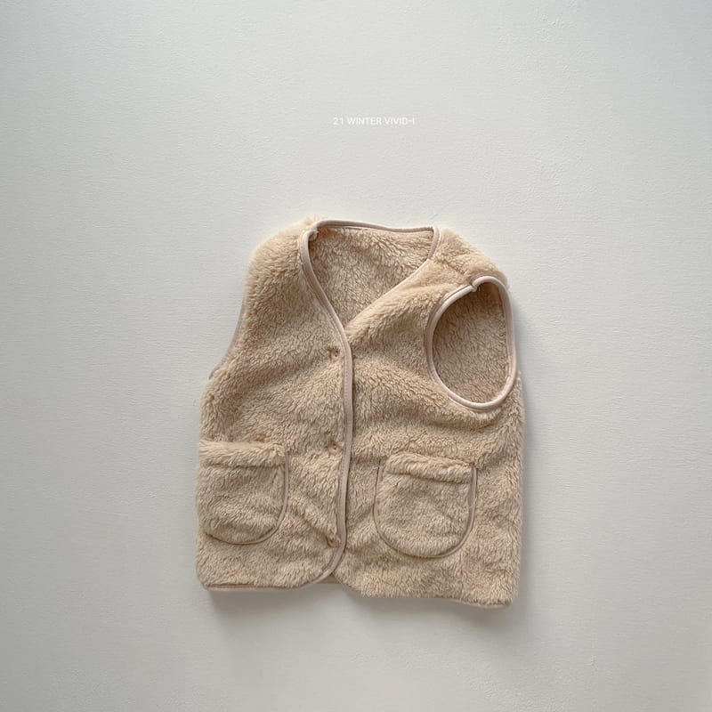 VIVID I - Korean Children Fashion - #Kfashion4kids - Vivid Fleece Vest - 3