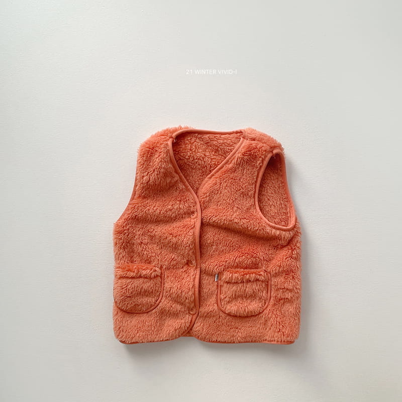 VIVID I - Korean Children Fashion - #Kfashion4kids - Vivid Fleece Vest - 5