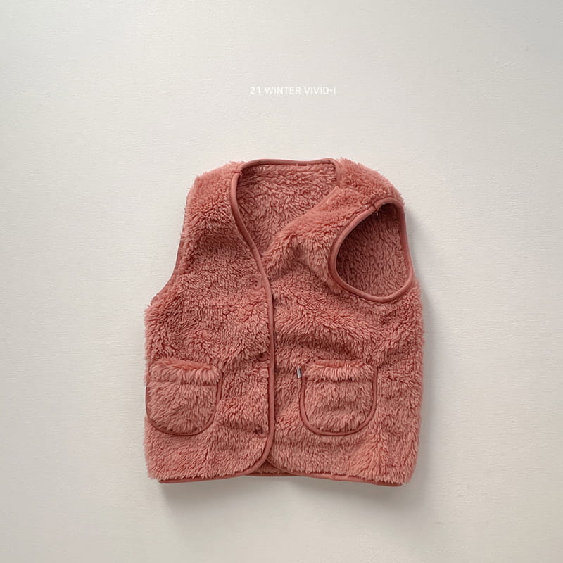 VIVID I - Korean Children Fashion - #Kfashion4kids - Vivid Fleece Vest - 7