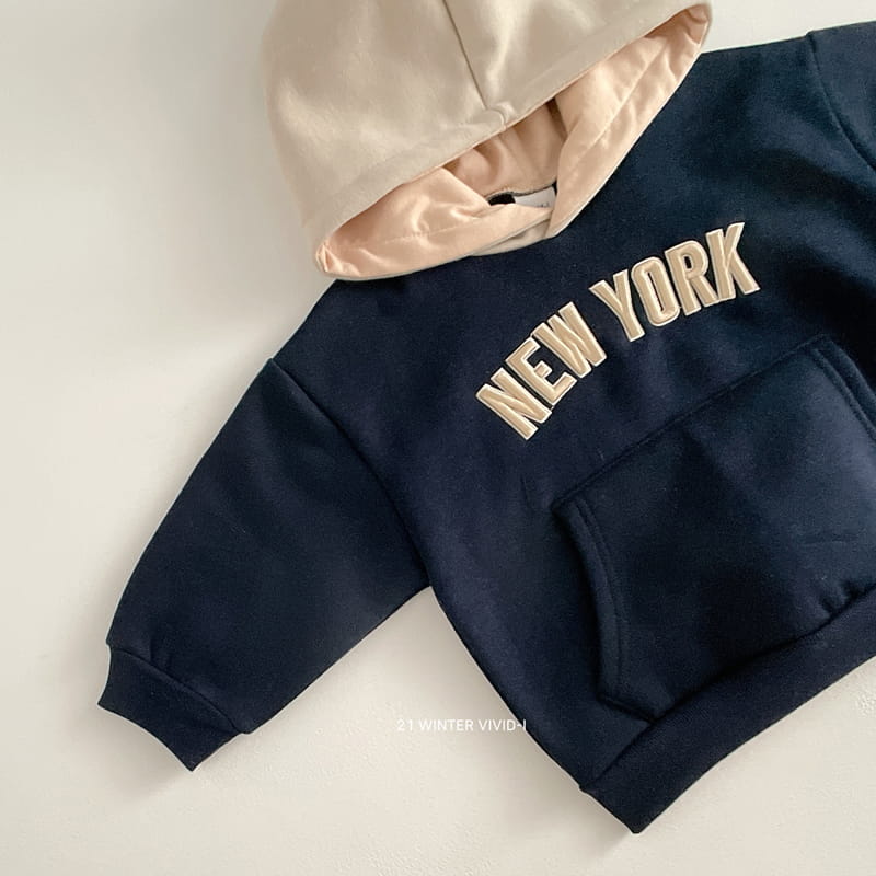 VIVID I - Korean Children Fashion - #Kfashion4kids - Newyork Embroidery Hoody - 2