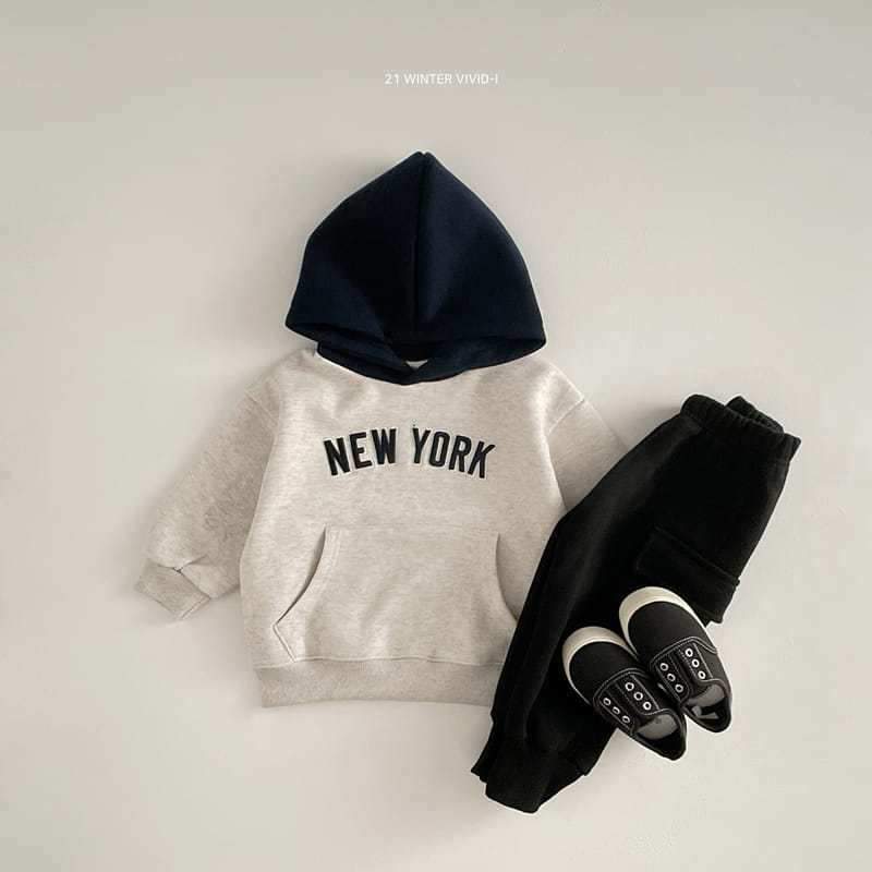 VIVID I - Korean Children Fashion - #Kfashion4kids - Newyork Embroidery Hoody - 3